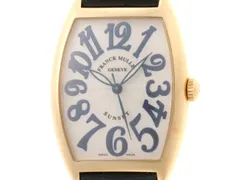 FRANCK MULLER フランクミュラー ウォッチ トノーカーベックス・サンセット 2852SC  K18イエローゴールド K18YG/クロコダイル シルバー シルバー レディース【中古】431のサムネイル