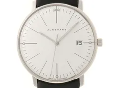 JUNGHANS ユンハンス マックスビル 047/4251.00 腕時計 ステンレス/レザー クオーツ シルバー文字盤 レディース【中古】473のサムネイル