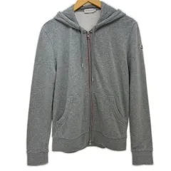 MONCLER モンクレール 衣類 MAGLIA CARDIGAN パーカー 衣料品　その他トップス コットン グレー メンズ【中古】【200】のサムネイル