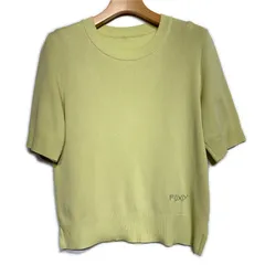 FOXEY フォクシー 衣類 ロゴ刺繍半袖ニット 衣料品 40810-KSTOAO4LOE コットン ライトグリーン レディース【中古】【200】のサムネイル