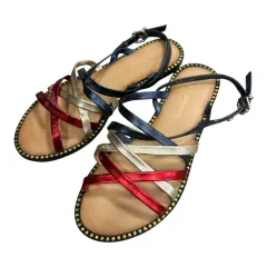 (即日配送) Tommy Hilfiger トミーヒルフィガー メタル ストラップ フラット シューズのサムネイル
