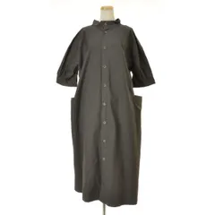【BrocantebyDomingo】37-259T 40綾ダンプアンフェルミエワンピースロング七分袖ワンピースのサムネイル