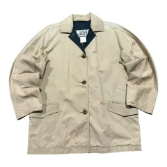 (即配) ヴェルサーチェ 90s コットン ベージュ コートのサムネイル