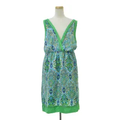 【CLAUDIEPIERLOT】ROQUETTE 総柄シルクノースリーブワンピースのサムネイル