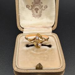 エミール・ガレ 寄木象嵌木草花文 大型トレー 19世紀 アールヌーボー