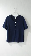 90’s L.L.Bean Short-sleeve cotton knit cardigan Women's:Mのサムネイル