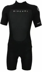 【新品】リップカール RIPCURL Men's ２mm Short Sleeve Back Zip Springsuit Wetsuit 男性用 スプリングウェットスーツ 111MSP BLACK ブラック 黒 M,Lサイズのサムネイル