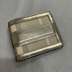 d*7様 【☆ほぼ新品】バーバリープローサム ノバチェック レザー 二