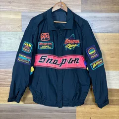 豪華ワッペン付き 90s Snap-on スナップオン ナイロン レーシングジャケット サイズ メンズ M 90年代 ヴィンテージ 古着 r26062148のサムネイル