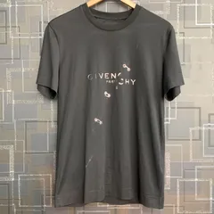 ジバンシィ トロンプルイユ エフェクト スリムフィット Tシャツ S ブラック 4Gロゴ 騙し絵 プリント BM713Y3Y6B GIVENCHYのサムネイル