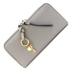 Chloe 長財布 ラウンドファスナー グレー - メルカリ