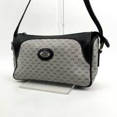 GUCCI オールドグッチ マイクロGG ショルダーバッグ PVC レザー