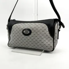 GUCCI グッチ マイクロGG シェリーライン ショルダーバッグ PVC レザー ネイビー ヴィンテージのサムネイル