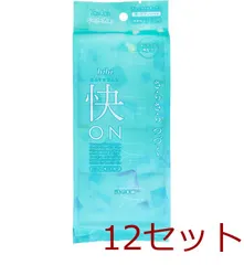 bibi 快ON さらさらシート メントール無配合 顔 全身用シート シーソープの香り 携帯用 7枚×4個入 12セットのサムネイル