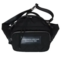 DSQUARED2 ディースクエアード BBM0074-11702380 Heritage Belt Bag ヘリテージ ベルト バッグ キルティング ウエストポーチ ブラック系【美品】【中古】のサムネイル