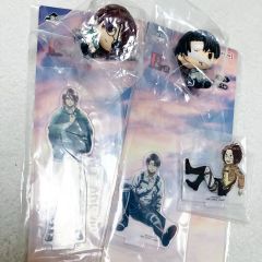 進撃の巨人 黒ねこ意匠 リヴァイとハンジのアクリルスタンド - メルカリ