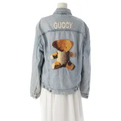 グッチ ミケーレ期 GUCCY GUCCY ベアワッペン トラッカー デニムジャケット 488405 アイスブルー【中古】のサムネイル