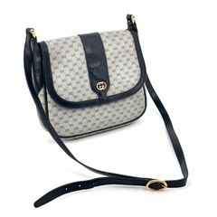 GUCCI オールドグッチ マイクロGG ショルダーバッグ PVC レザー