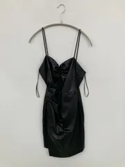 ZARA ザラ ドレス S ブラック 無地 袖なし ショート・ミニ丈 レディースのサムネイル