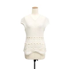 2024SS Mame Kurogouchi マメクロゴウチ Cotton Lace Sleeveless