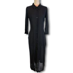 JIL SANDER ジルサンダー シアーシャツワンピース ドレス ロング