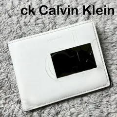 ck Calvin Klein カルバンクライン 二つ折り財布 レザー ホワイトのサムネイル