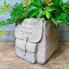 ガーデニング雑貨 植木鉢 プランター グラスファイバー FRP 樹脂 鉢 鉢カバー ガーデン雑貨 ガーデニング 雑貨 アンティーク ナチュラル おしゃれ かわいい FIBER サッカドポット YZ-GF7157-80のサムネイル