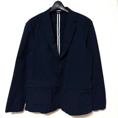 ZARA シアサッカー セットアップ スーツ ザラ - ネイビー ブラック L
