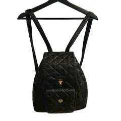 ソニアリキエル SONIA RYKIEL リュックサック デイパック レザー 本革 キルティング 黒 ブラック ■GY99のサムネイル