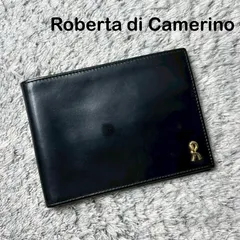 Roberta di Camerino ロベルタディカメリーノ 二つ折り財布 レザー ブラックのサムネイル