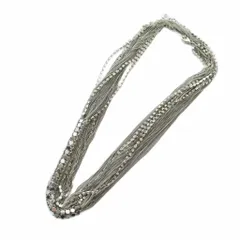 アルマーニエクスチェンジ A/X ARMANI EXCHANGE ネックレス アクセサリー ロゴ ラインストーン シルバー色 ■GY11 /MQのサムネイル