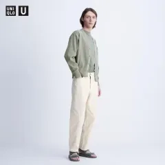 UNIQLO U ワイドフィット カラー ジーンズ (オフホワイト) タグ無し 未使用のサムネイル