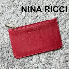 【美品】NINA RICCI ニナリッチ コインケース 小銭入れ 小物入れ レザー 赤のサムネイル