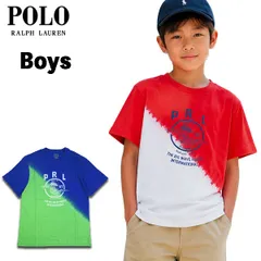 ラルフローレン キッズ Tシャツ 半袖 ボーイズ Ralph Lauren BOYS GRAPHIC TEE タイダイ 波柄 グラデーション ロゴ コットン 130 140 150 160 子供服 男の子 夏 セールのサムネイル