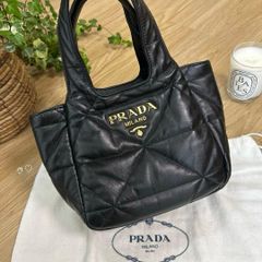 極美品 プラダ 1BC187 SACCA ワンショルダー ハンドバッグ ブラック 