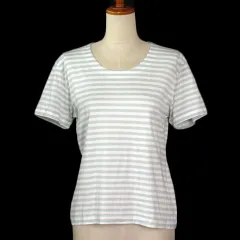 ジオスポーツ GIO SPORT カットソー Tシャツ ボーダー 半袖 緑 グリーンのサムネイル