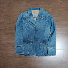 あちゃちゅむ】ムチャチャ 日本製 変形 デニムジャケット 濃紺 