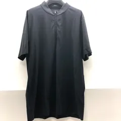 Theory メンズ ハーフジップ 半袖シャツ Lサイズ スタンドカラー ブラック セオリー SGKY26-2480のサムネイル