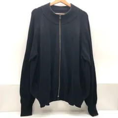 crepuscule メンズ ドライバーズニット ジップアップ フリーサイズ ブラック クレプスキュール SGKY26-2499のサムネイル