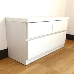 ニトリ FOW 120LC WH ローチェスト ホワイト 3段チェスト 収納家具