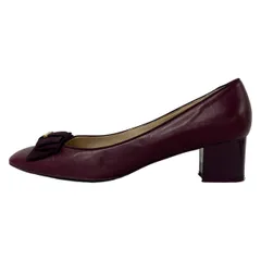 My Ferragamo(マイ フェラガモ) パンプス 9 1/2 M レディース パープル リボン レザーのサムネイル