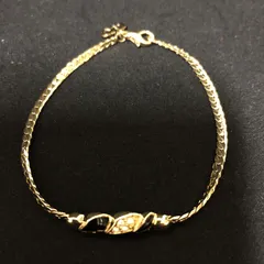 D670 Dior ディオール ラインストーン ブレス ゴールド 265127131のサムネイル