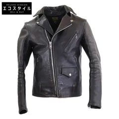 FINECREEKLEATHERS ファインクリークレザーズ ホースハイド レオン・ザ・ノースター フルベジタブルタンニン鞣し ダブルライダース 38のサムネイル