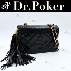 美品】Chanel デカココ マトラッセ フリンジ チェーンショルダーバッグ