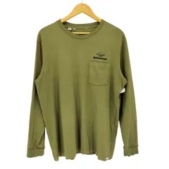 バテンウエア Battenwear USA製 プリント 胸ポケット クルーネック コットン L/S シャツ メンズ import：L のサムネイル