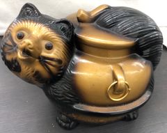 ぶんぶく茶釜 貯金箱 昭和レトロ 縁起物 陶器 たぬき 置物 古民家 ぶんぶく茶釜 貯金箱 昭和レトロ 縁起物 陶器 たぬき 置物 古民家