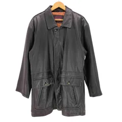 ユーズドフルギ USED古着  裏地キルティング 比翼 シープ レザー カーコート メンズ JPN：1 のサムネイル