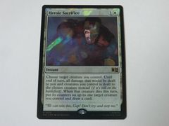 MTG 영웅적 자기희생(서지 FOIL) 마블 슈퍼 히어로즈 영어 1장