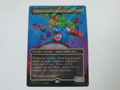 MTG 팀의 리더, 캡틴 아메리카(보더리스 서지 FOIL) 마블 슈퍼 히어로즈 영어 1장