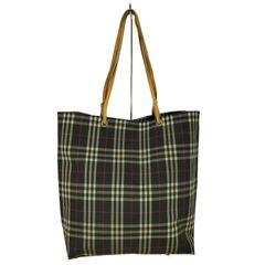 バーバリー ロンドン ノバチェック レザー トートバッグ ベージュ 撥水